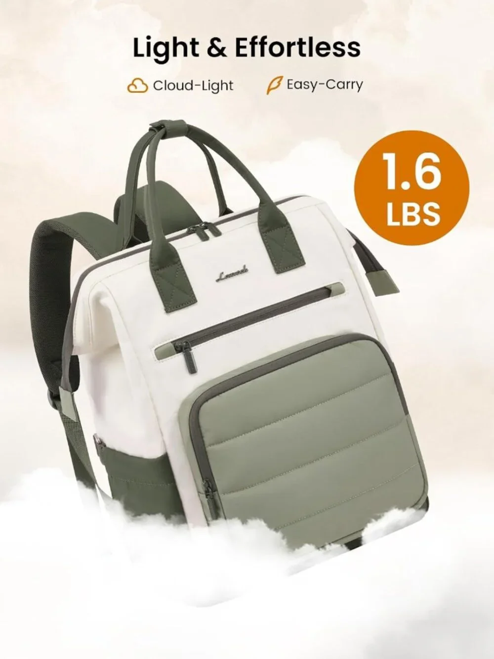 Stylish 15.6 Inch Laptop Backpack for Women | Work & School Bookbag, Durable